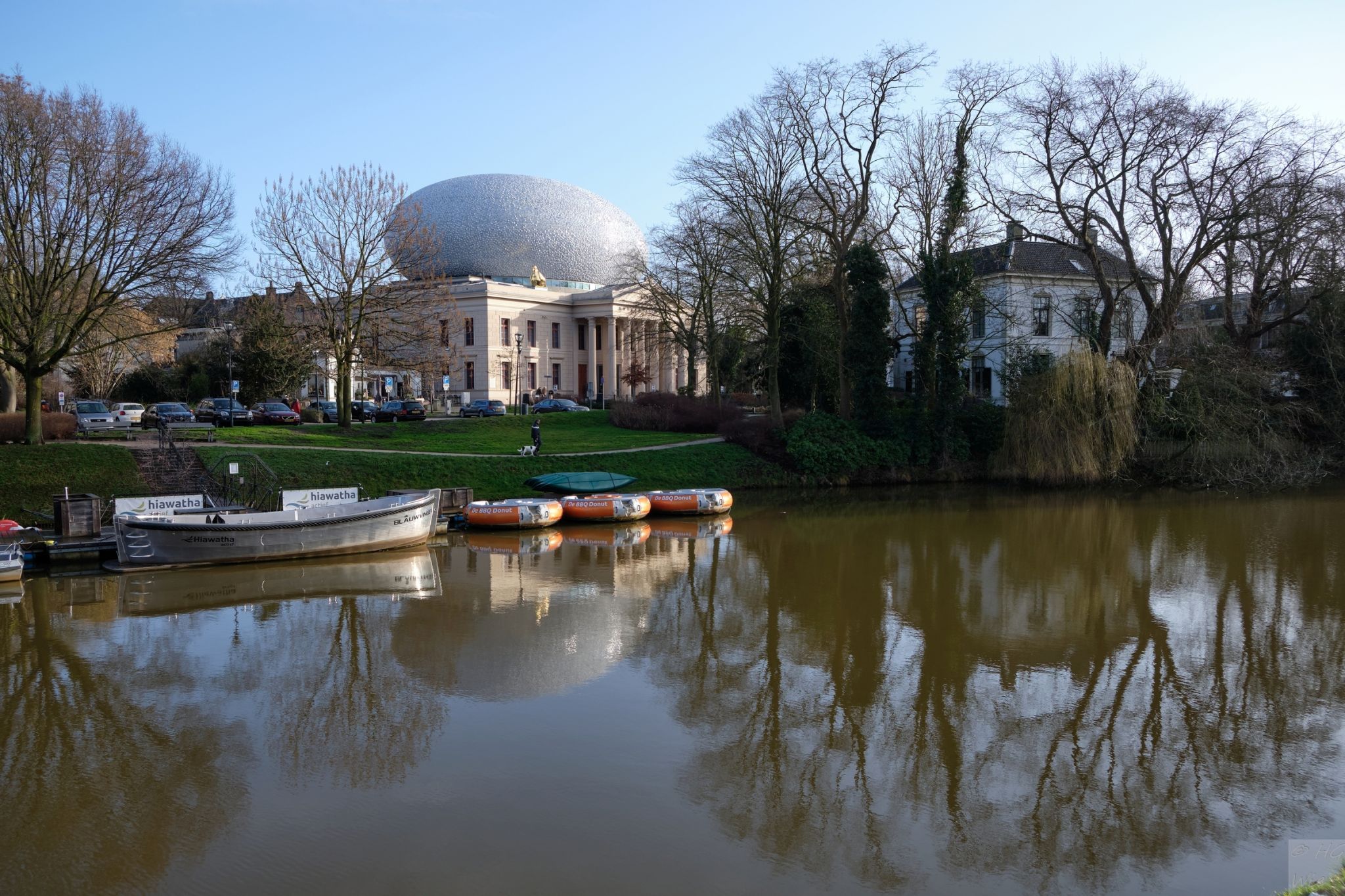 Dach auf dem Museum in Zwolle, Netherlands
