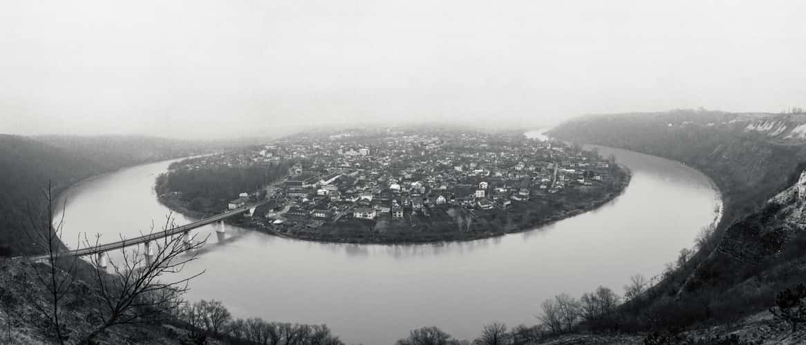 Dnister river bend, Zalishchyky, Ukraine