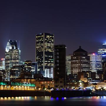 Downtown Montreal at night, Canada