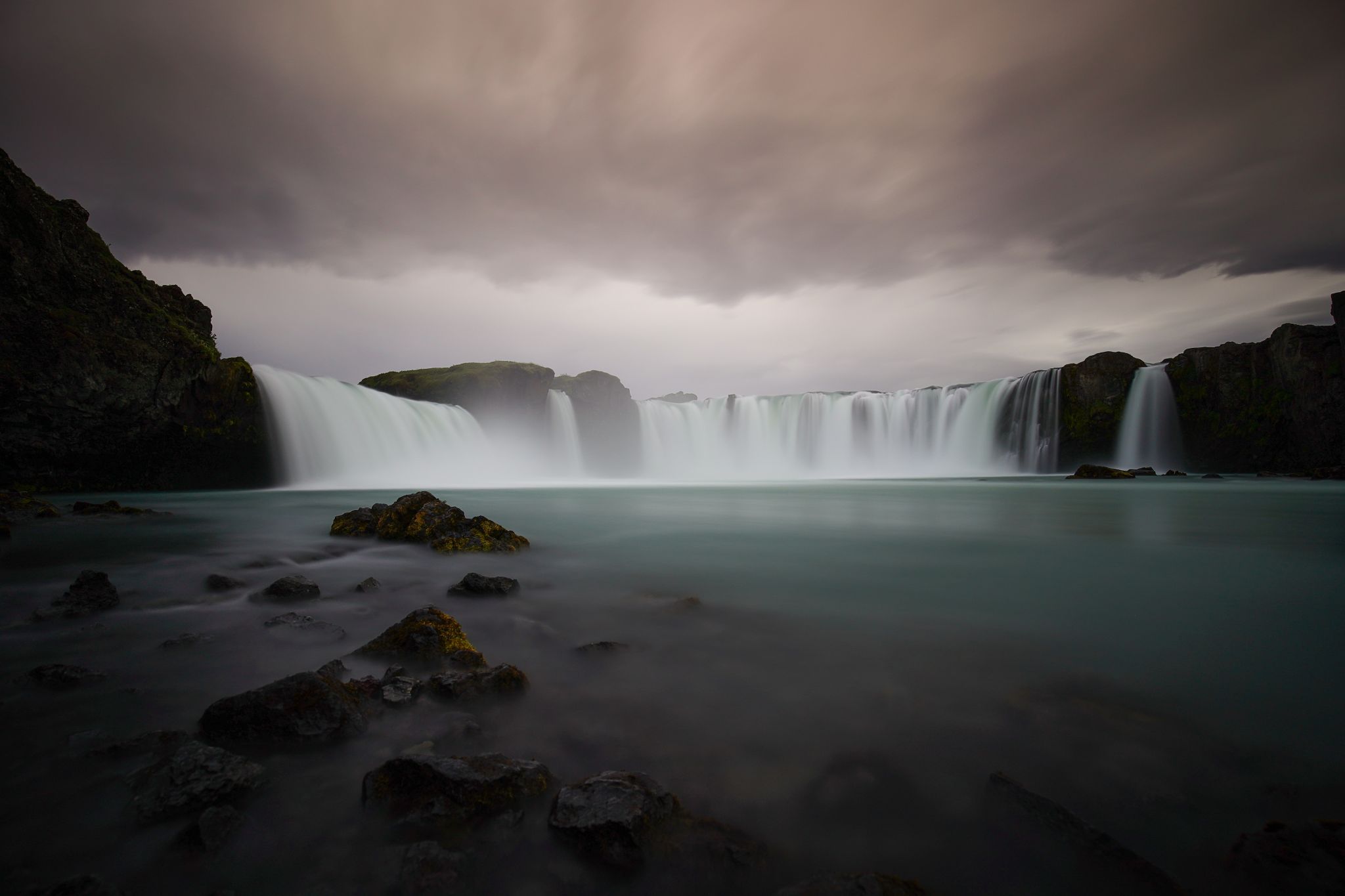 Goðafoss, South side view, Iceland