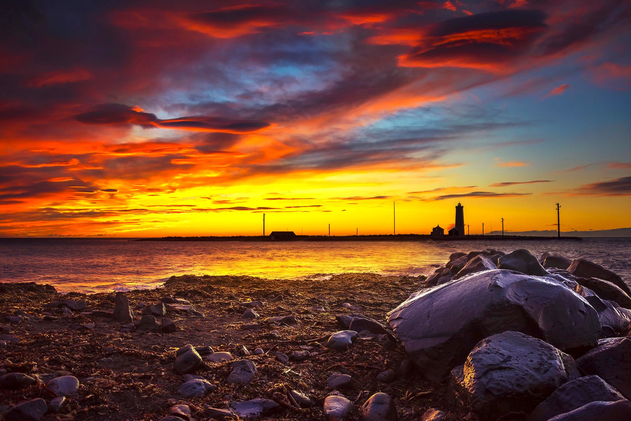 Grótta Island Lighthouse, Iceland