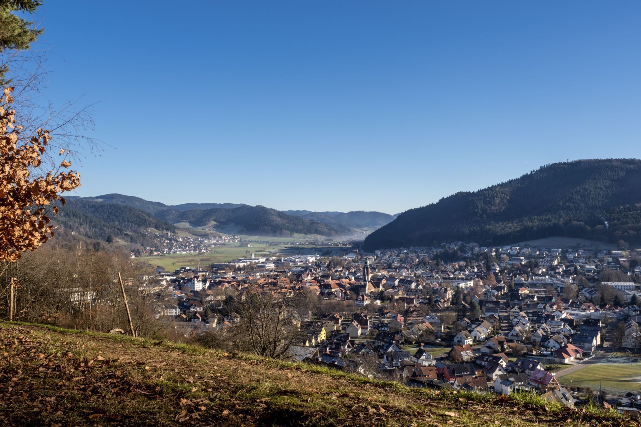 Haslach with view on Kinzigtal, Germany