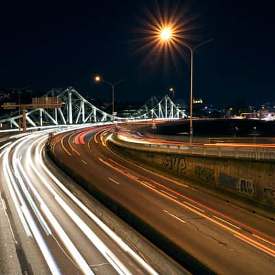 Highway A7 at confluence, France