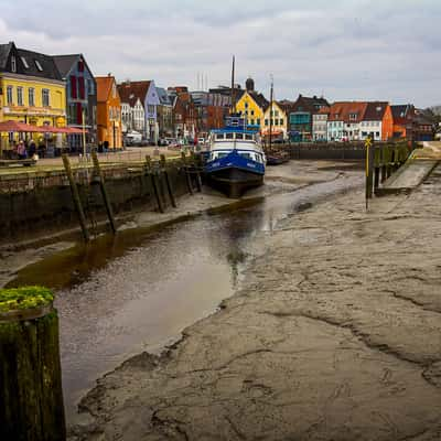 Husum inner harbor, Germany