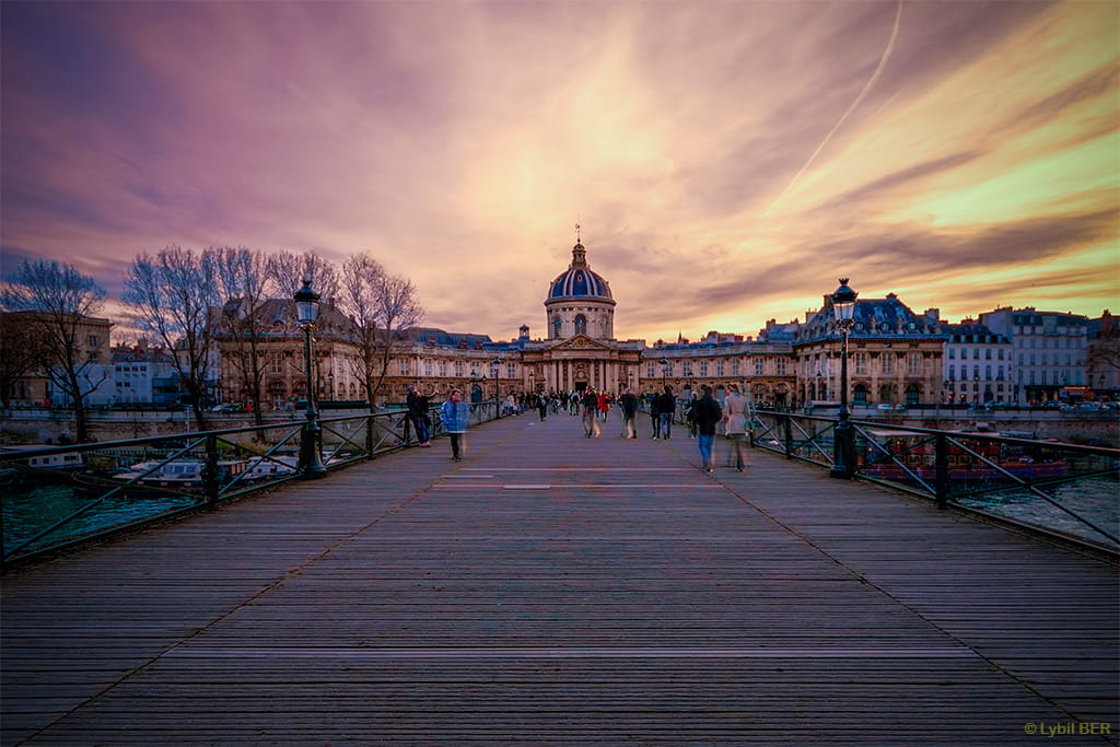 Académie Française from the Pont des Arts, France