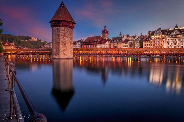 Kapellbrücke from Seebrücke