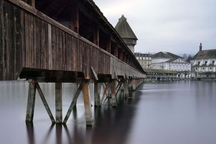 (Kapellbrücke) Chapel Bridge in Lucerne