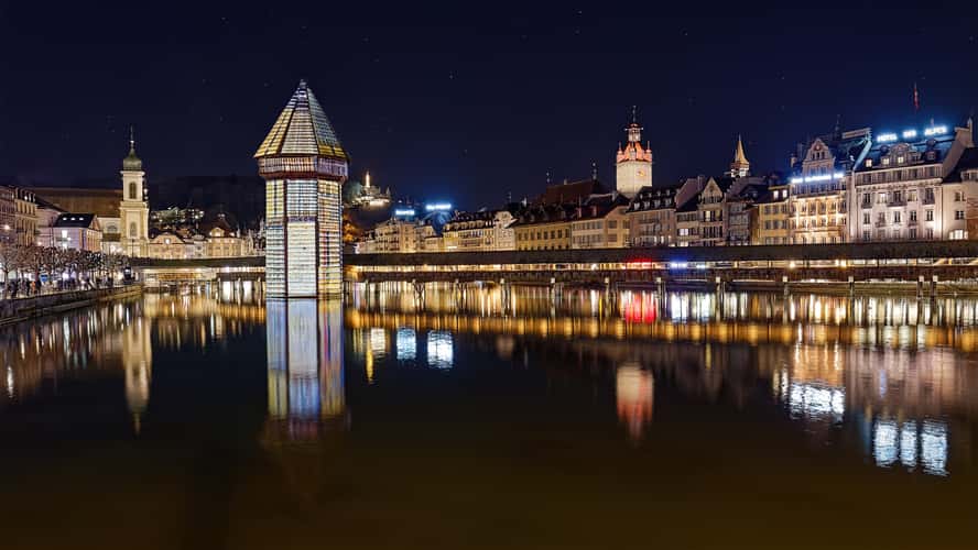 Kapellbrücke from Seebrücke