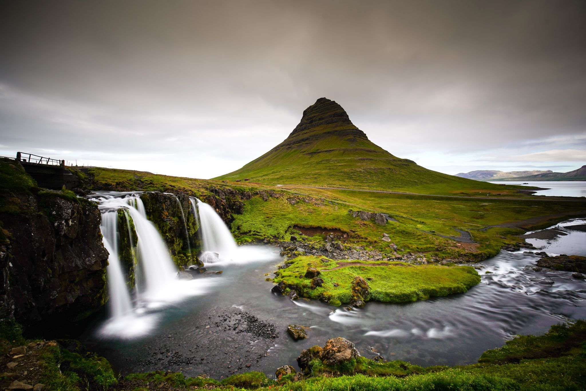 Kirkjufell Waterfall with Kirkjufell, Iceland