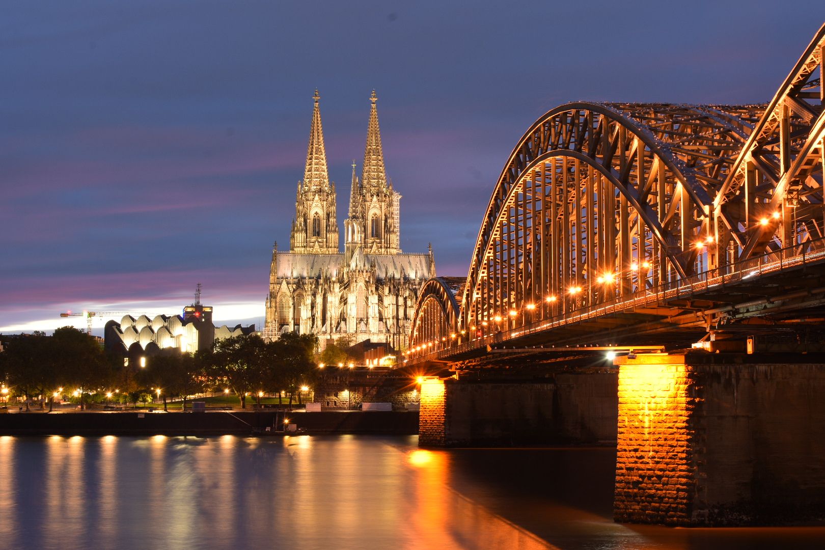 Hohenzollern Bridge with Cologne Cathedral, Cologne, Germany