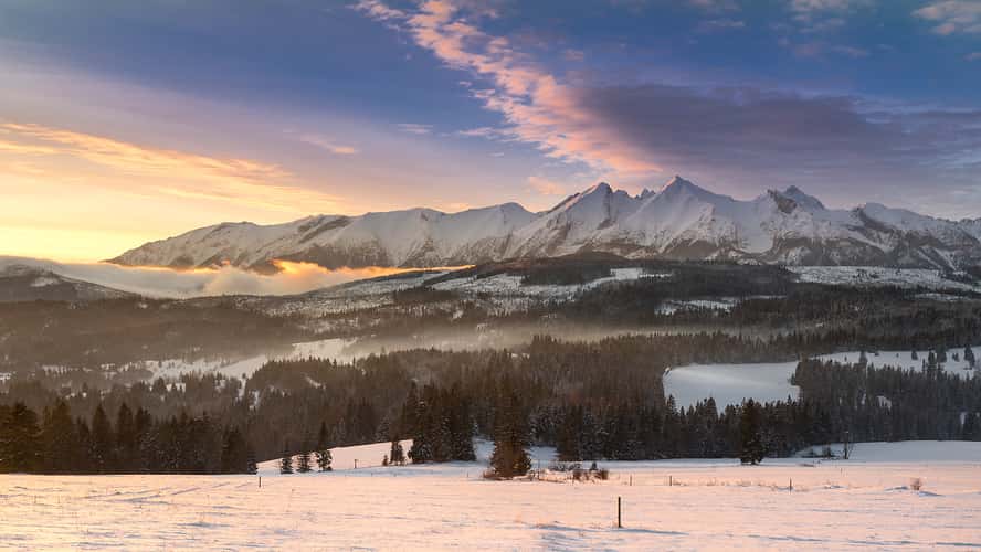 Łapszanka - panorama of Tatra mouintains