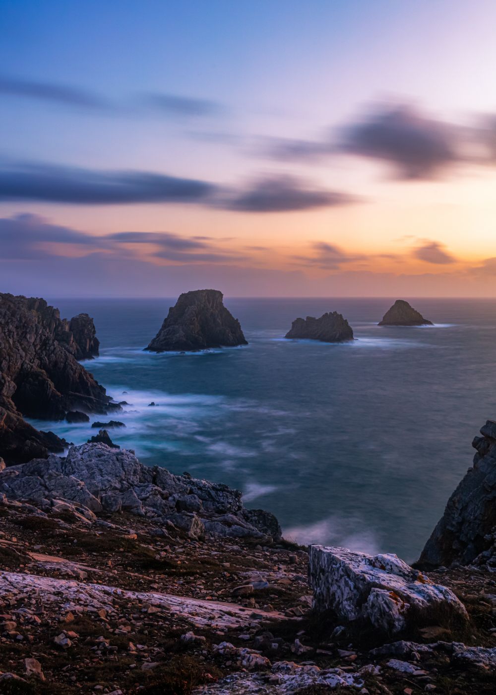 Les Tas de Pois at the headland Pointe de Pen-Hir, France