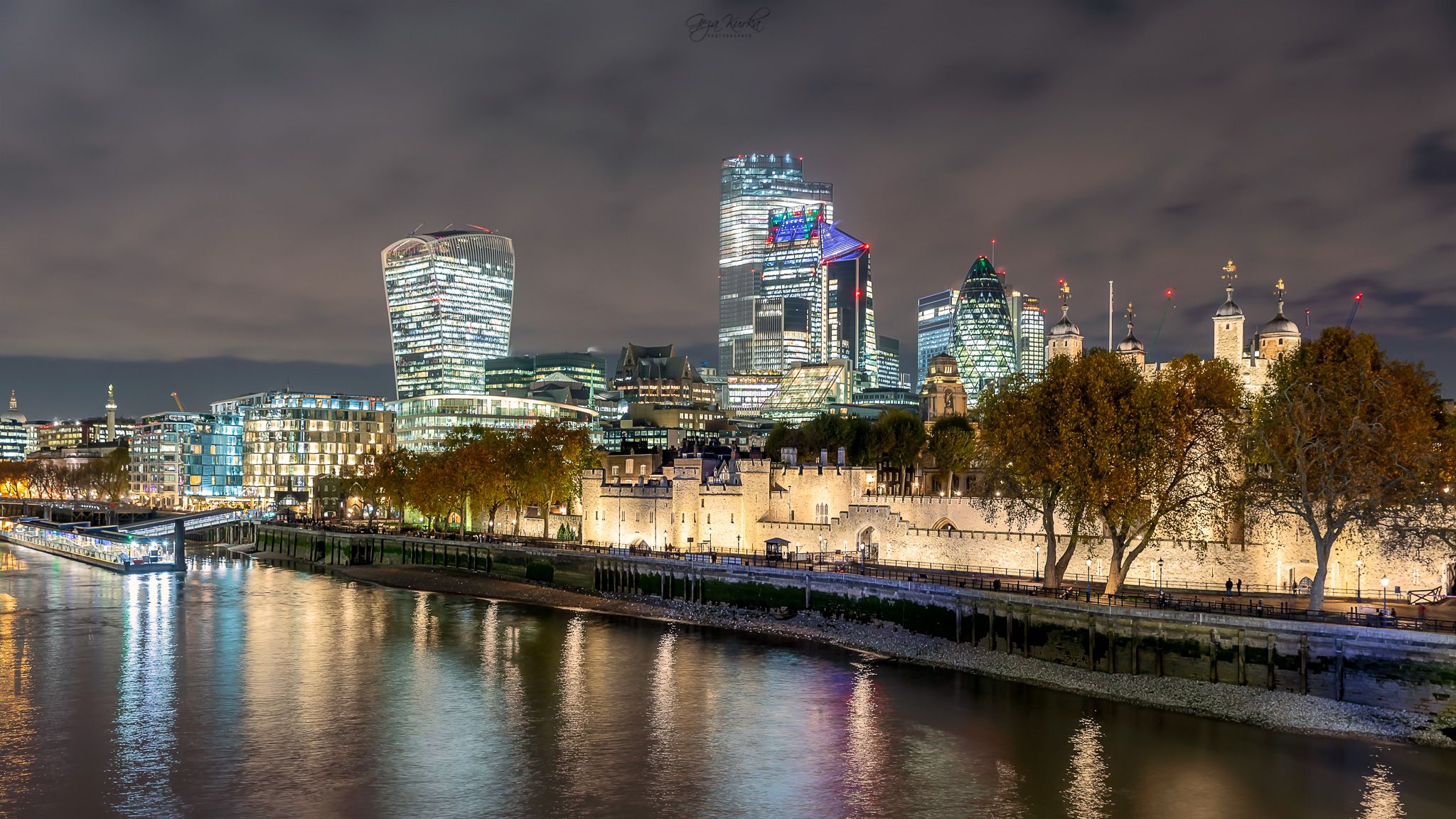 City of London seen from the Tower Bridge, London, United Kingdom
