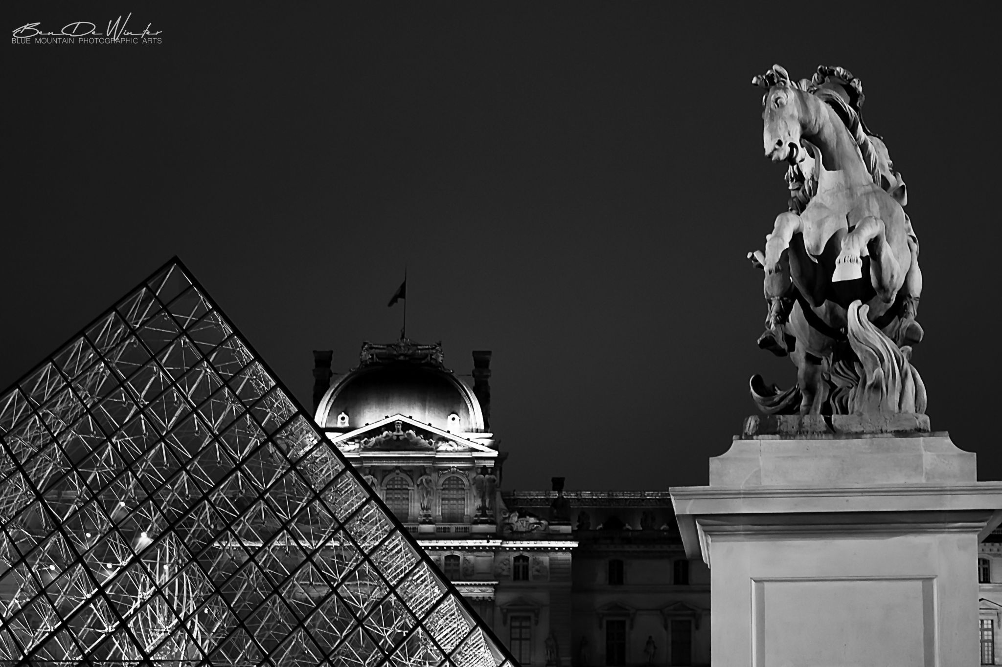 Louvre Pyramid and Museum, France