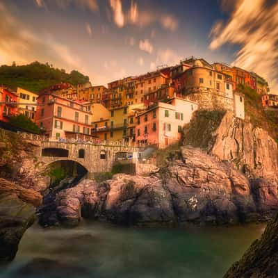 Manarola from close up, Italy