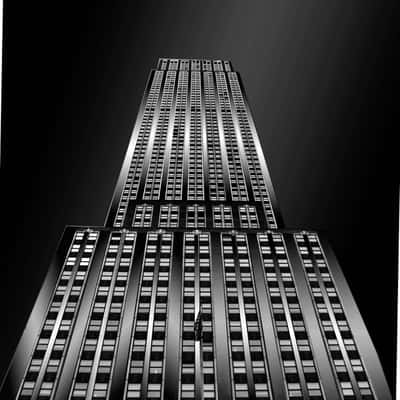 In front of the Empire State Building, New York, USA