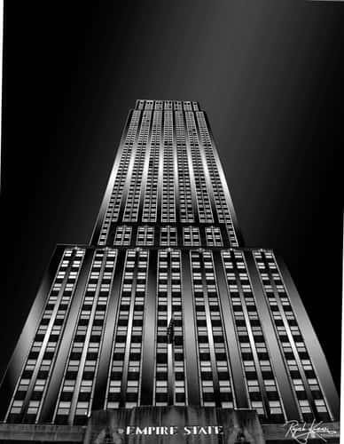 In front of the Empire State Building, New York