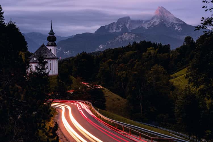 Maria Gern Church, Bavaria - Hill View