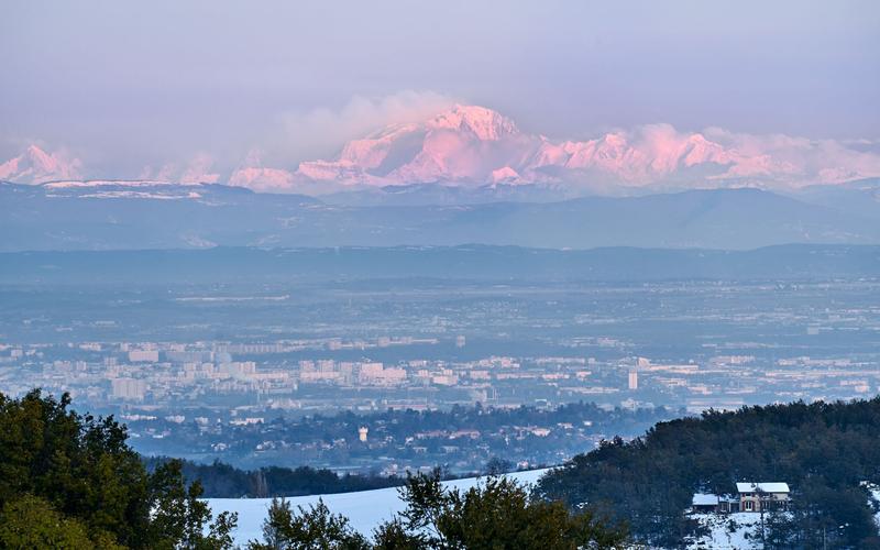 Montblanc from Châteauvieaux