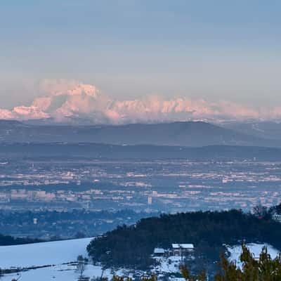 Montblanc from Châteauvieaux, France