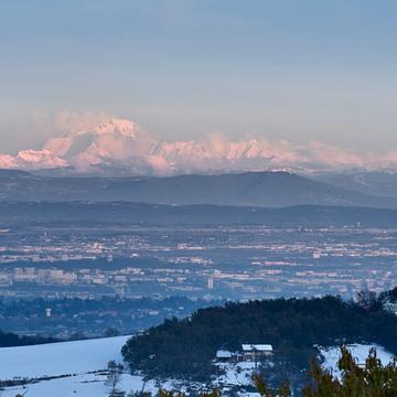 Montblanc from Châteauvieaux, France