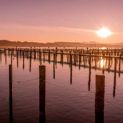 Moorings in Seebruck, Germany