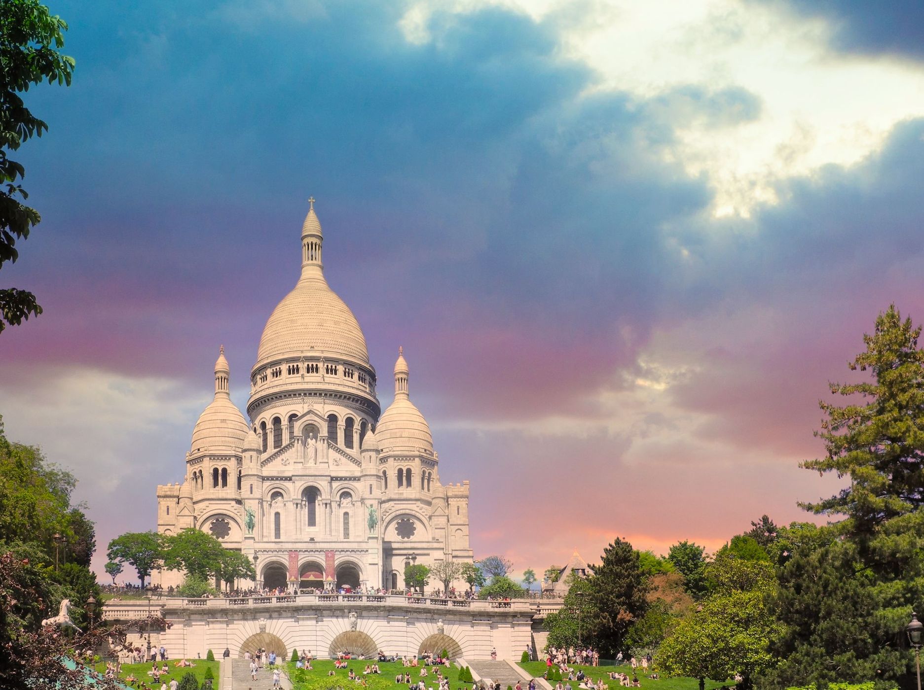 Notre Dame from Montmartre, France