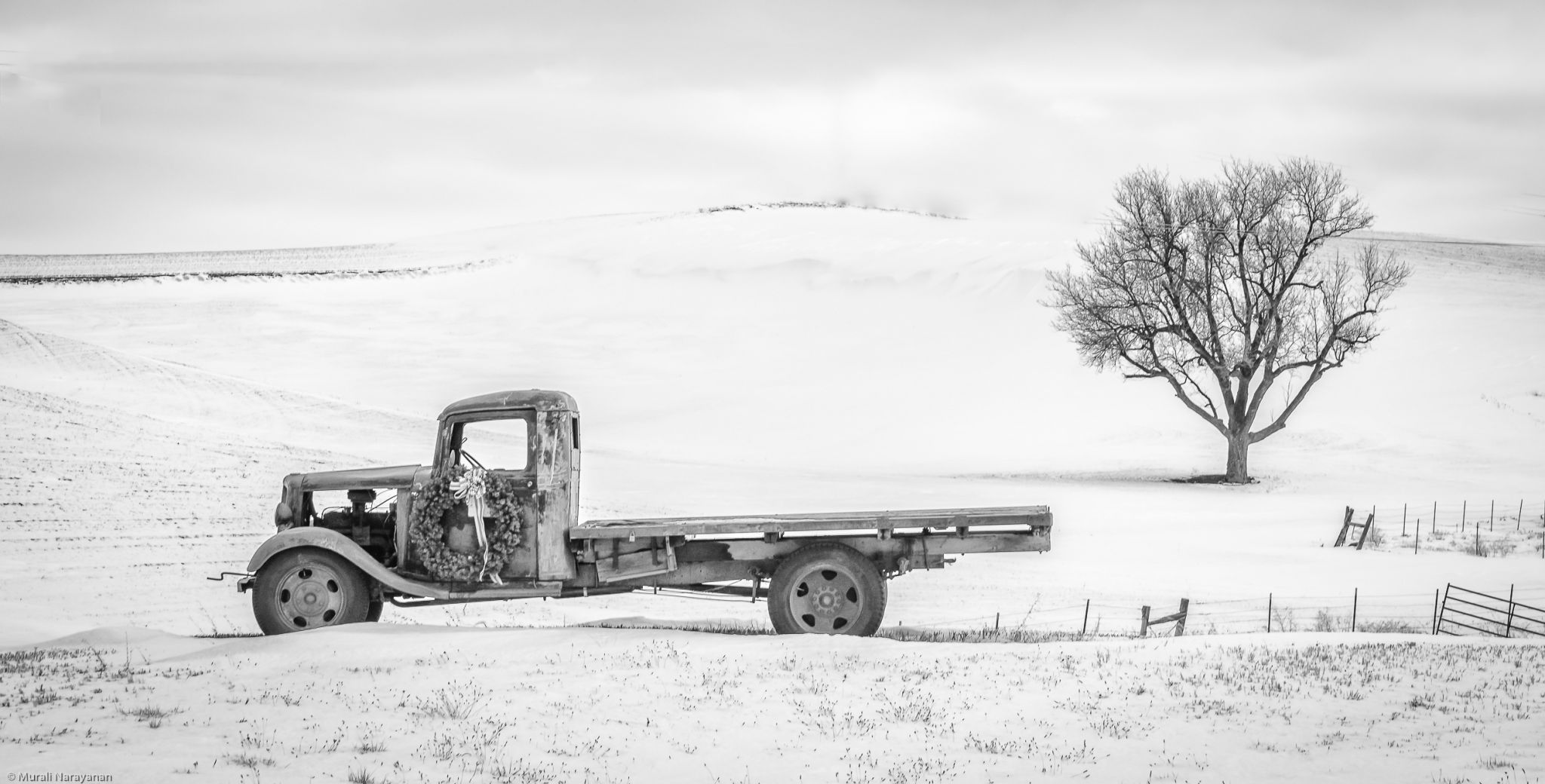 Palouse Truck in Winter, USA