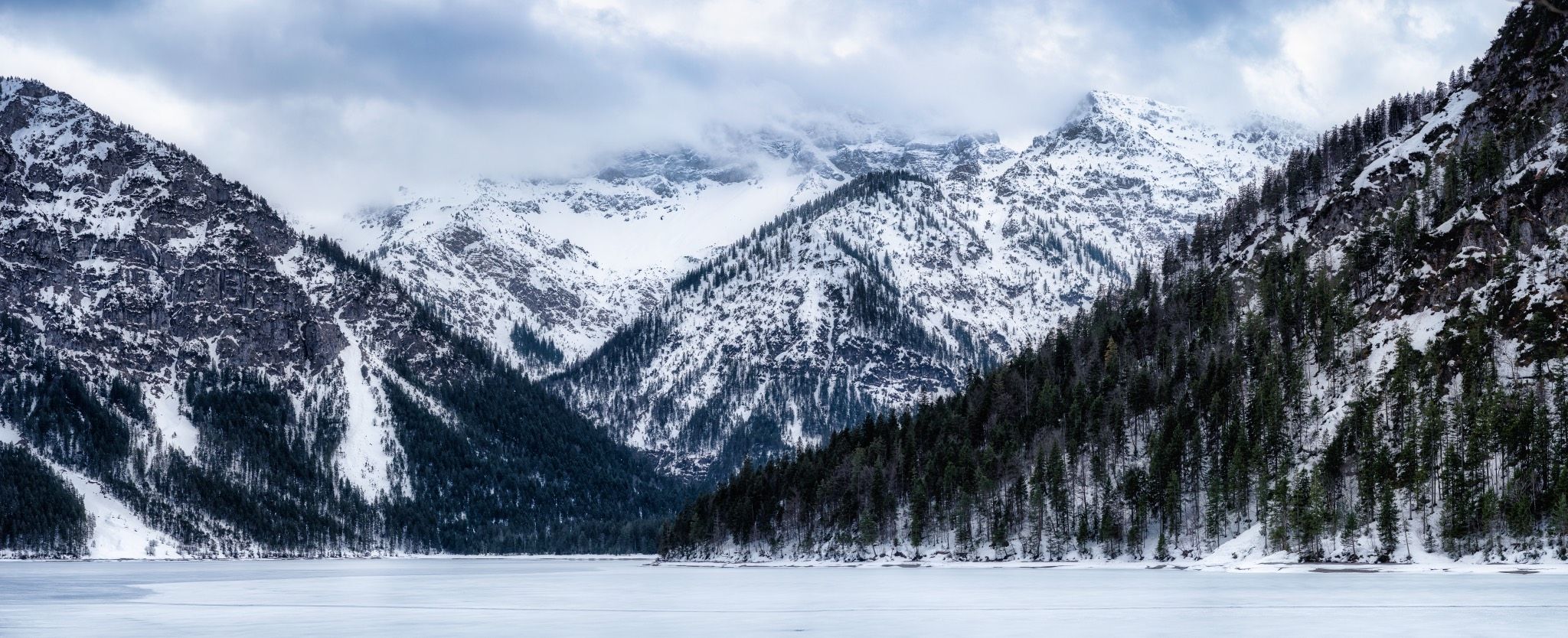 Plansee, Tyrol (southern mountain view), Austria