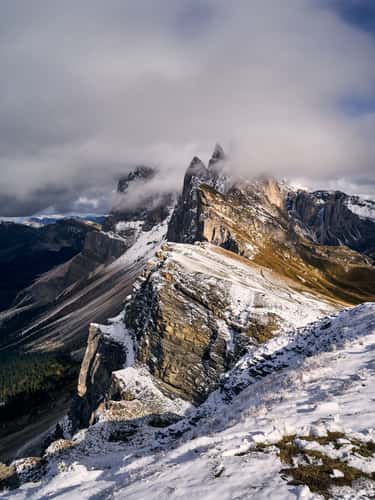 Seceda classic view point, South Tyrol