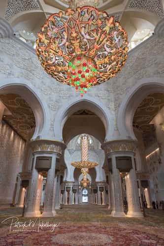 Sheikh Zayed Grand Mosque from inside, Abu Dhabi