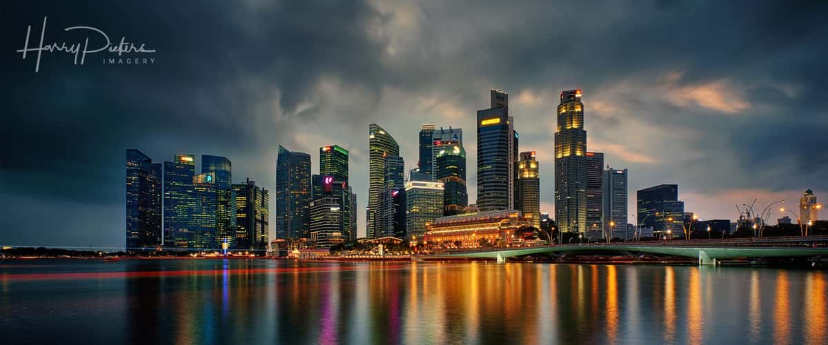 Singapore Skyscrapers at Marina Bay Financial Centre