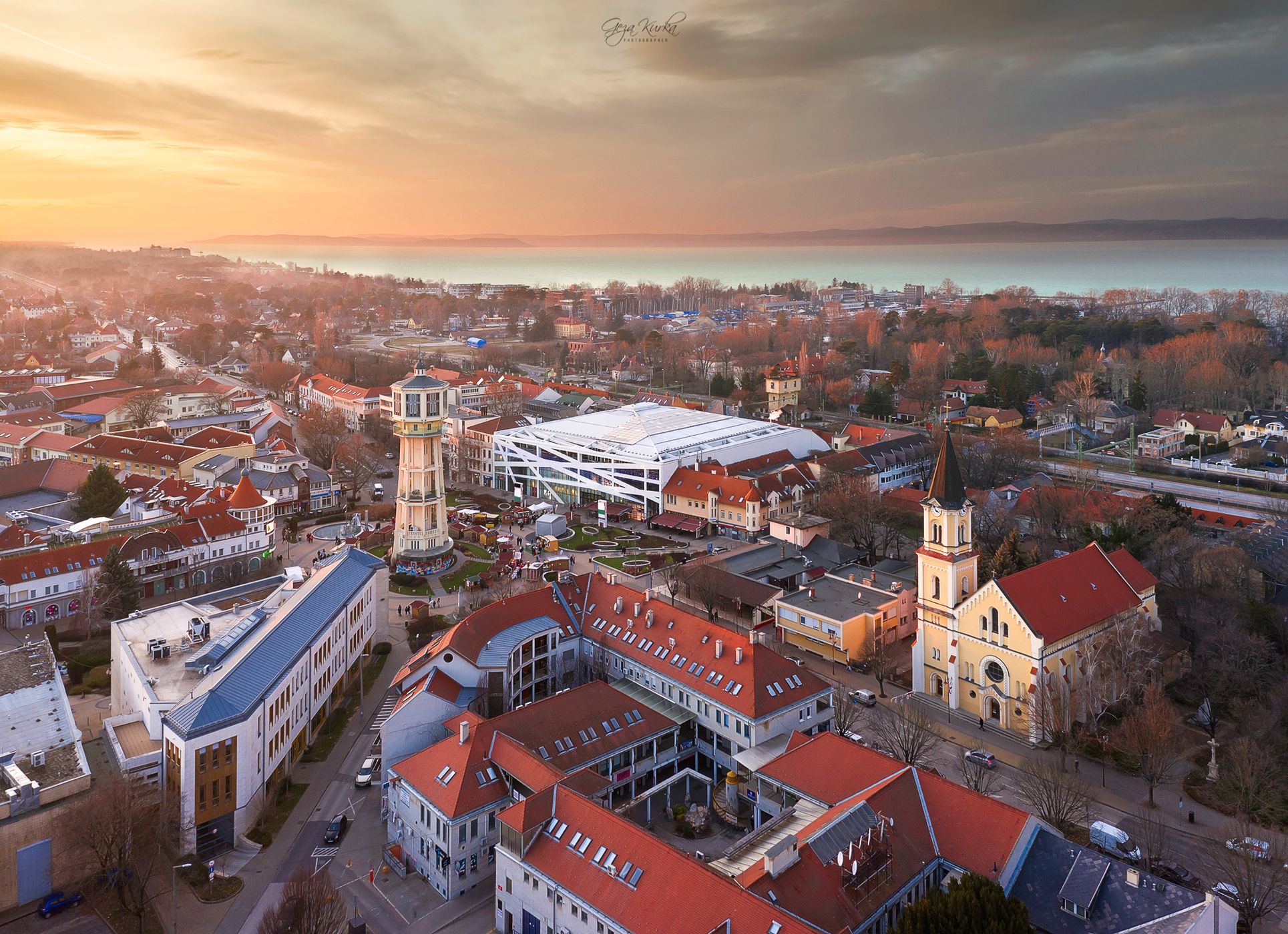Siófok downtown, Hungary