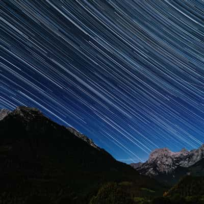 Star trails, Germany