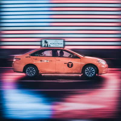 Taxi Motion Blur, USA