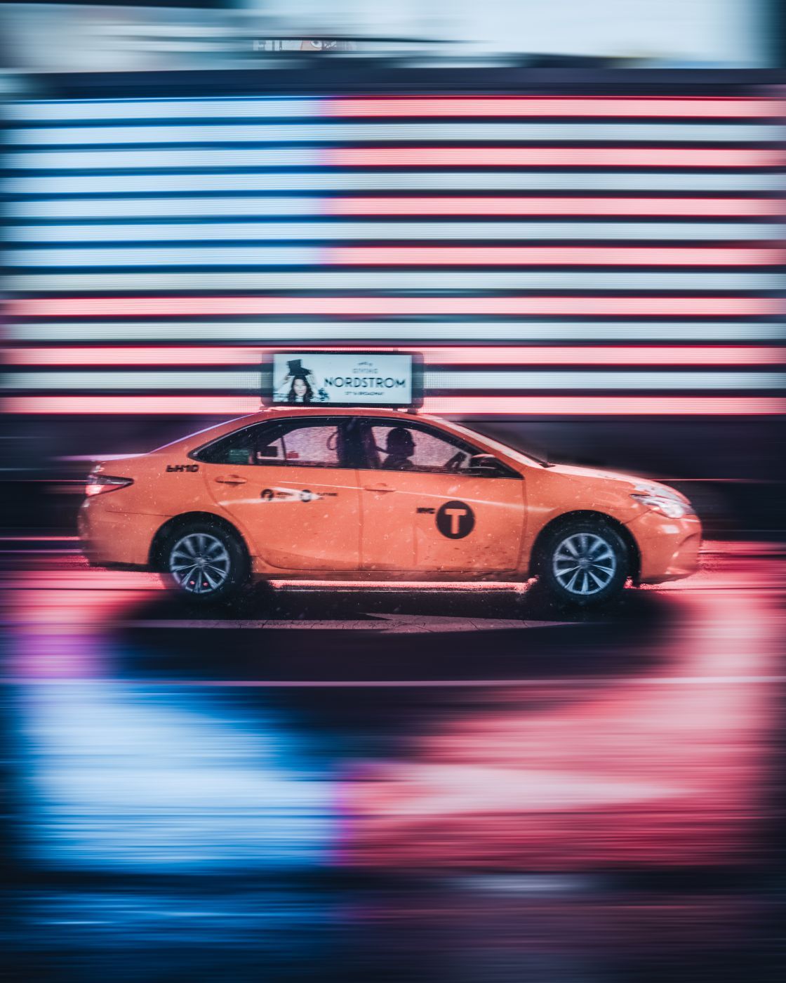 Taxi Motion Blur, USA