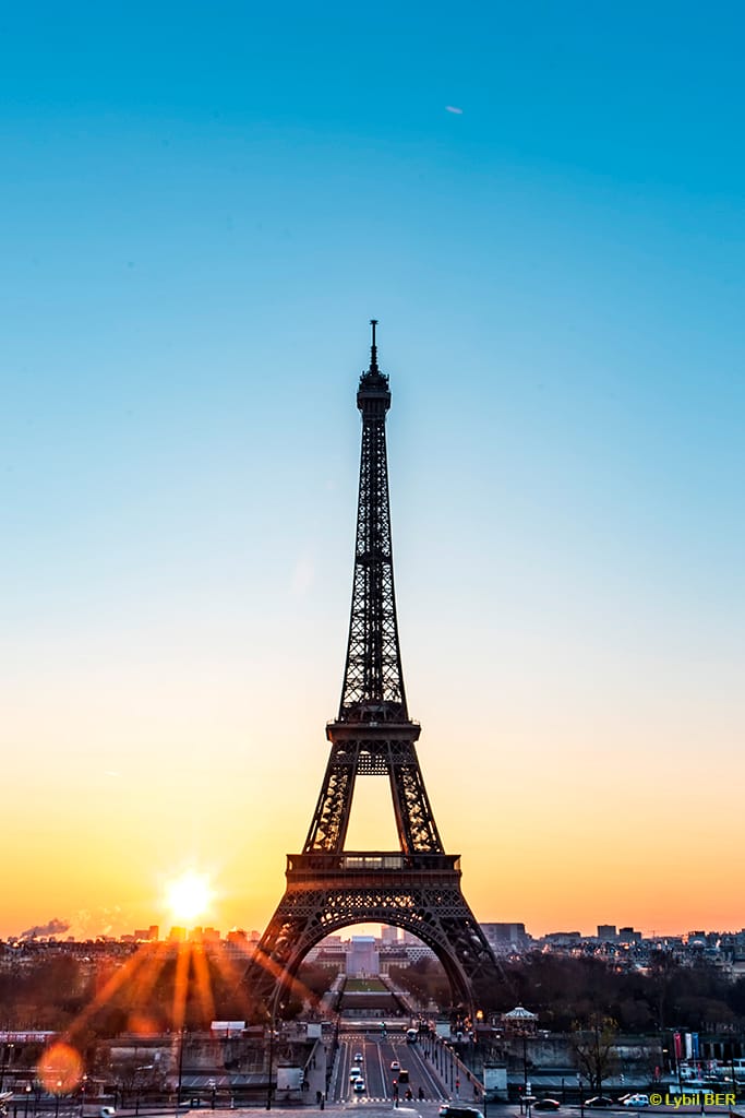 Eiffel Tower from Trocadero, Paris, France