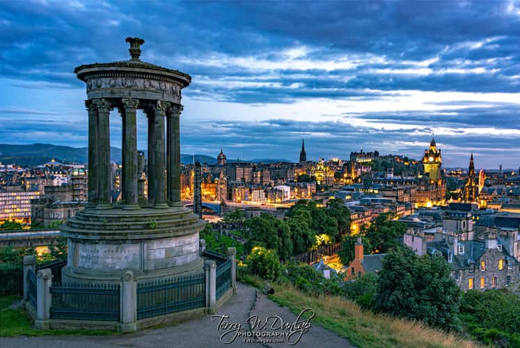 View over Edinburgh from Calton Hill