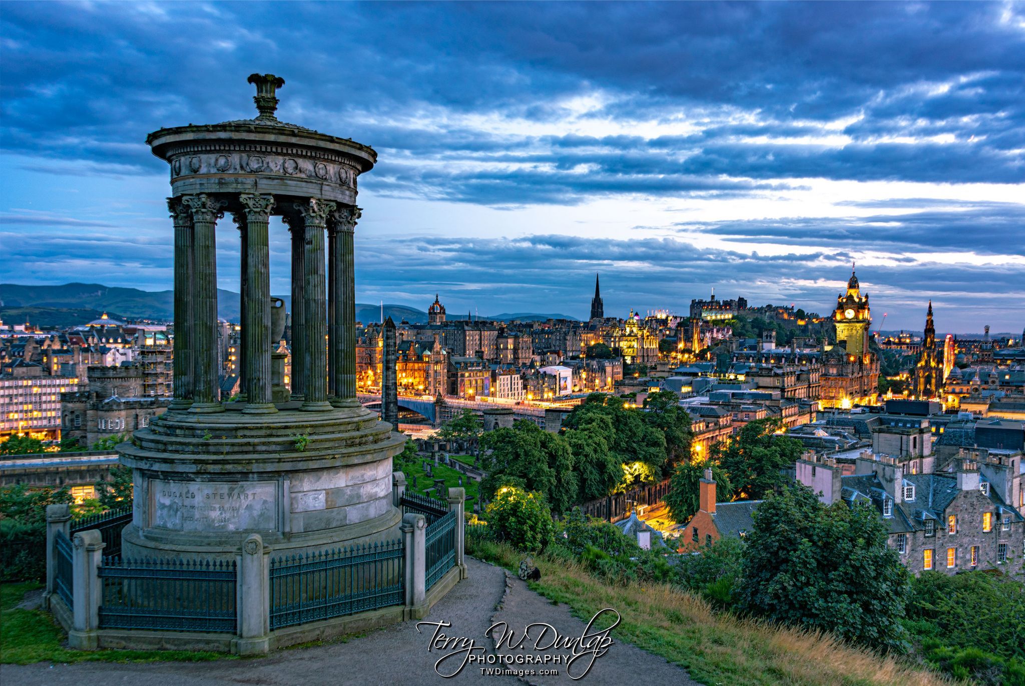 View over Edinburgh from Calton Hill, United Kingdom