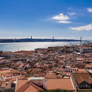 View over Lisbon from Castelo de São Jorge, Portugal