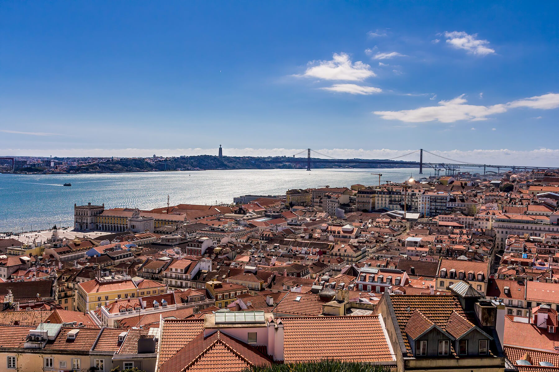 View over Lisbon from Castelo de São Jorge, Portugal