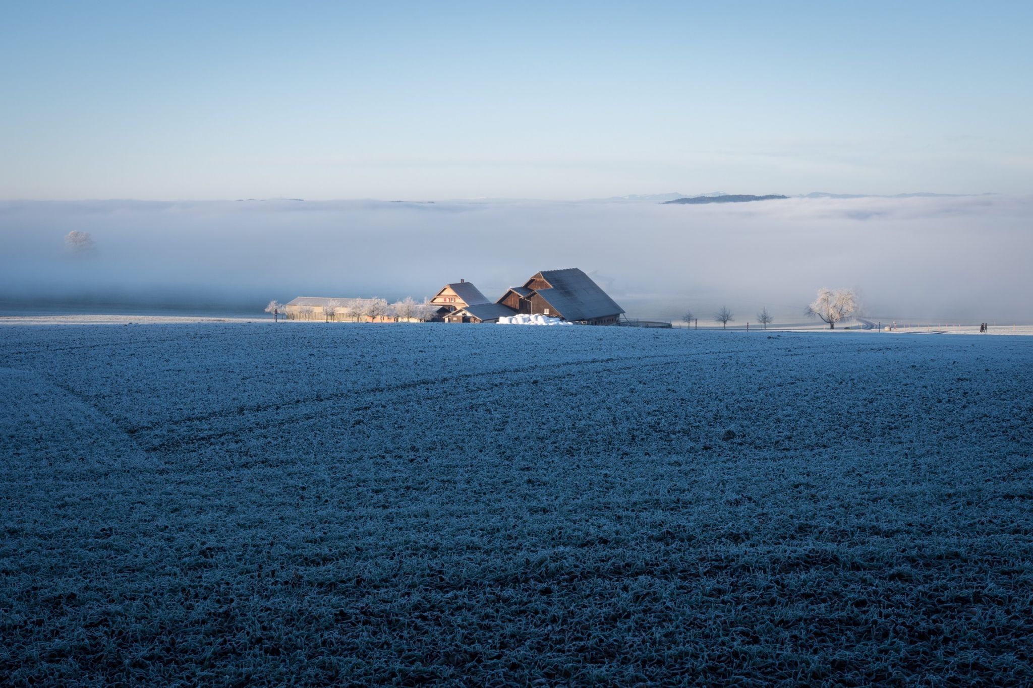 Winter view of Seetal, Switzerland