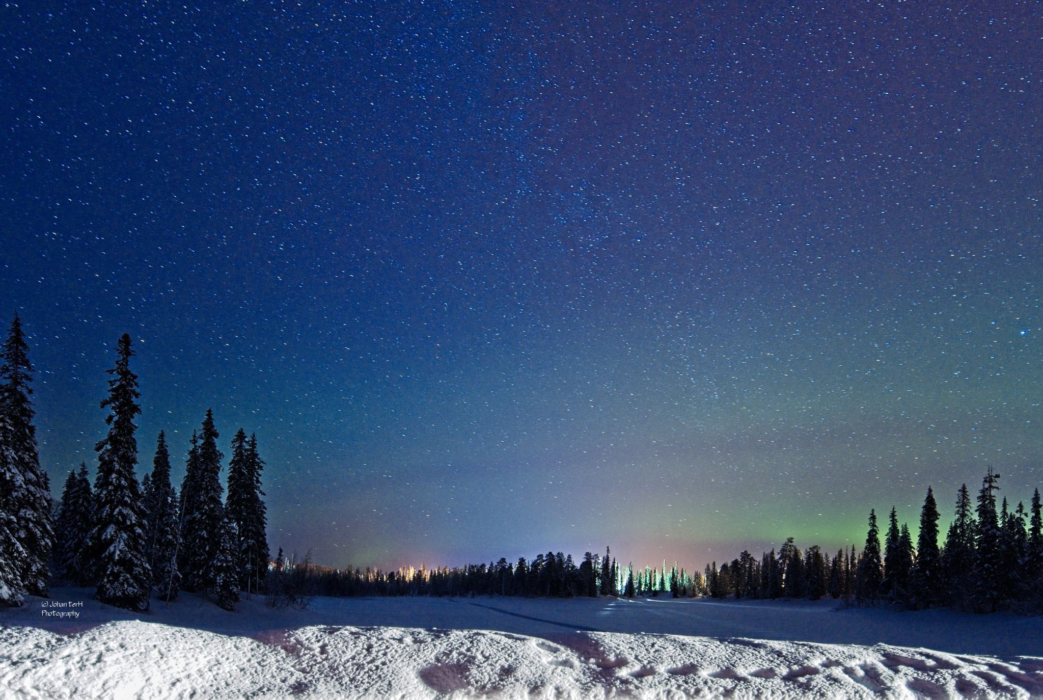 Aarnilampi Lake near Luosto, Finland