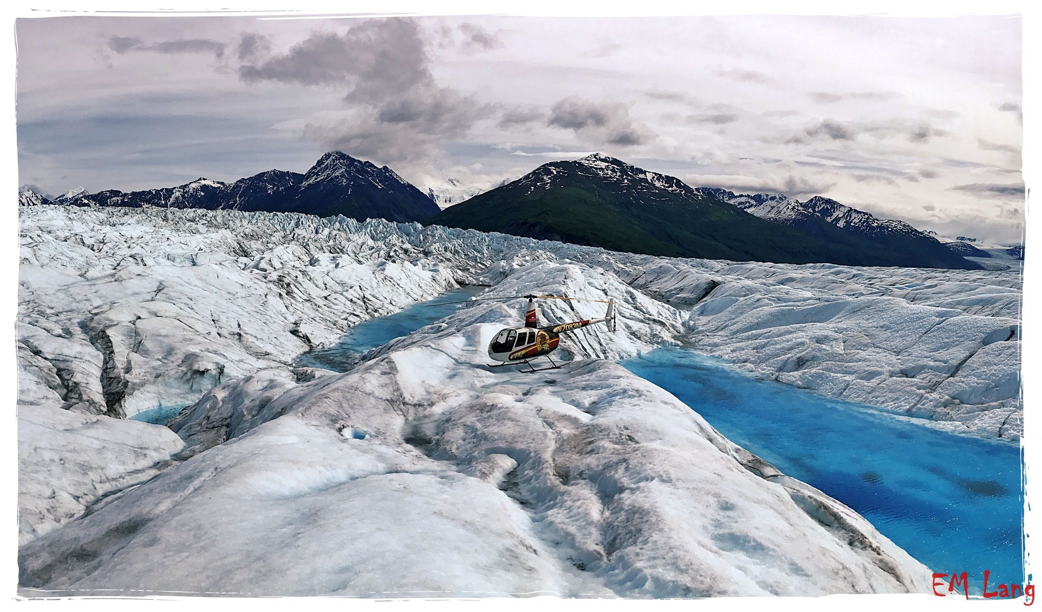 Alaska Chugach Mountains Knik Glacier, USA
