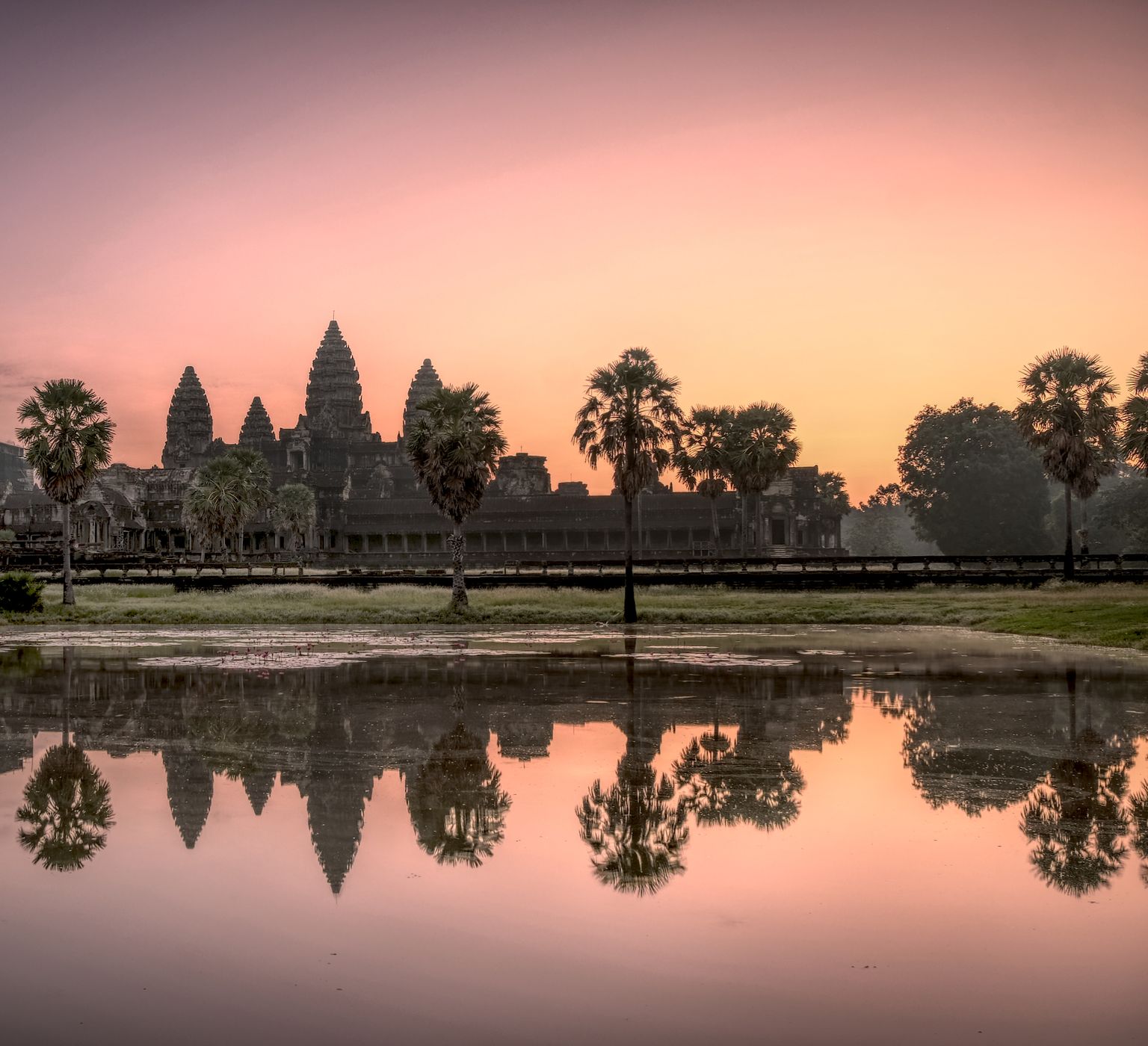 Angkor Wat - Reflecting Pool, Cambodia