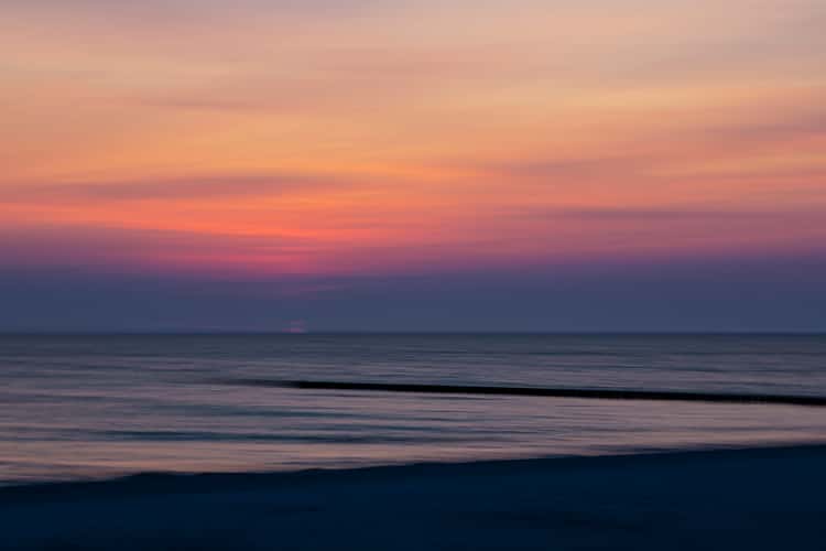 Blaue Stunde am Meer