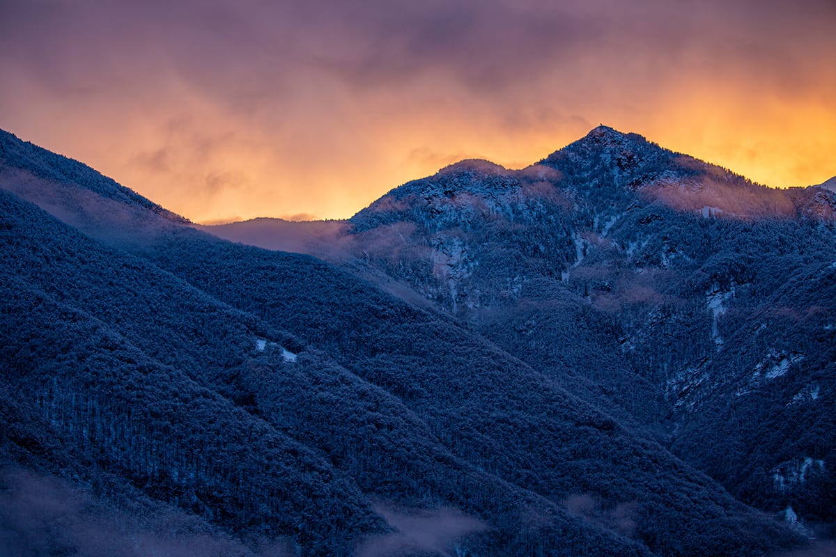 Burning sky, Switzerland