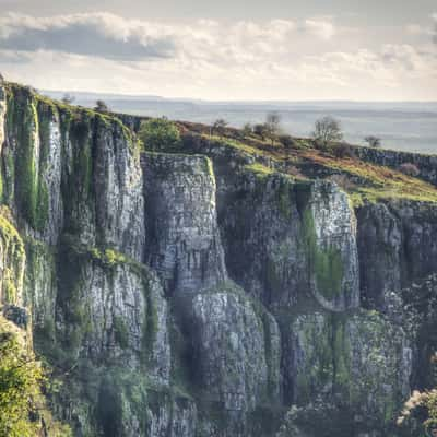 Cheddar Gorge in Somerset, GB, United Kingdom