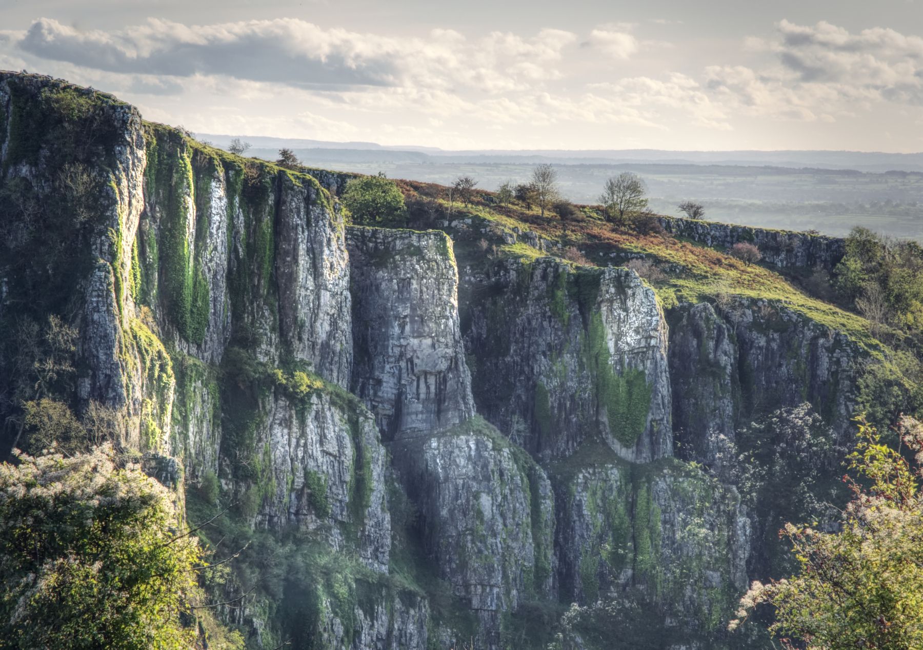 Cheddar Gorge in Somerset, GB, United Kingdom