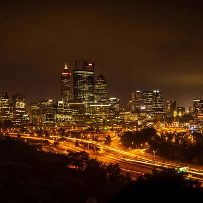 City at night Perth, Western Australia, Australia